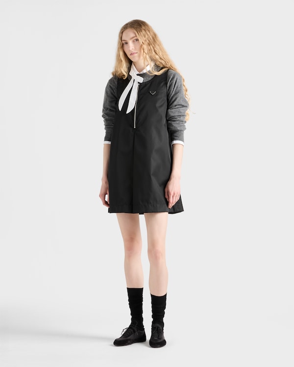 Re-Nylon mini-dress - Black Re-Nylon mini-dress - Black