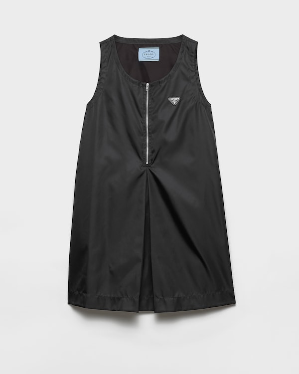 Re-Nylon mini-dress - Black Re-Nylon mini-dress - Black