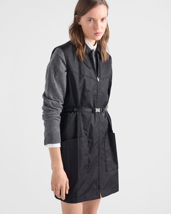 Re-Nylon mini-dress - Black Re-Nylon mini-dress - Black