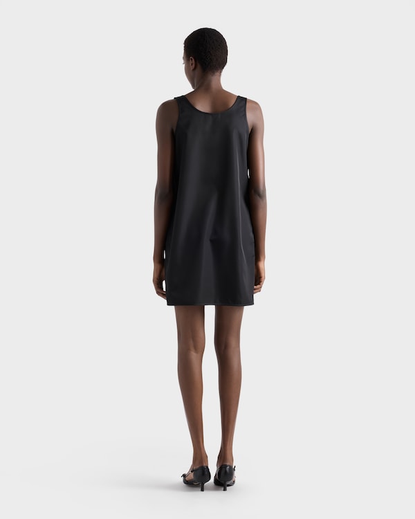 Re-Nylon mini-dress - Black Re-Nylon mini-dress - Black