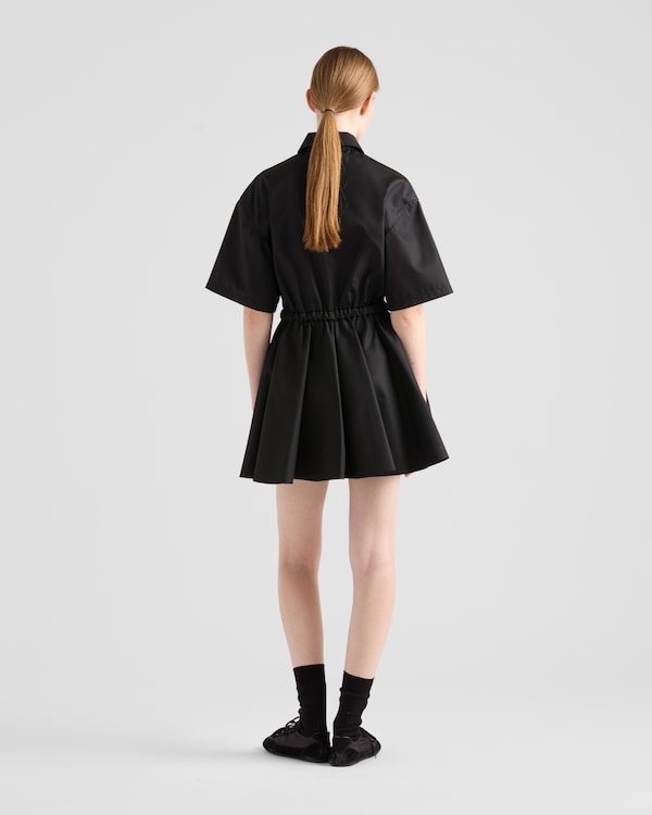 Short-sleeved Re-Nylon dress - Black Short-sleeved Re-Nylon dress - Black