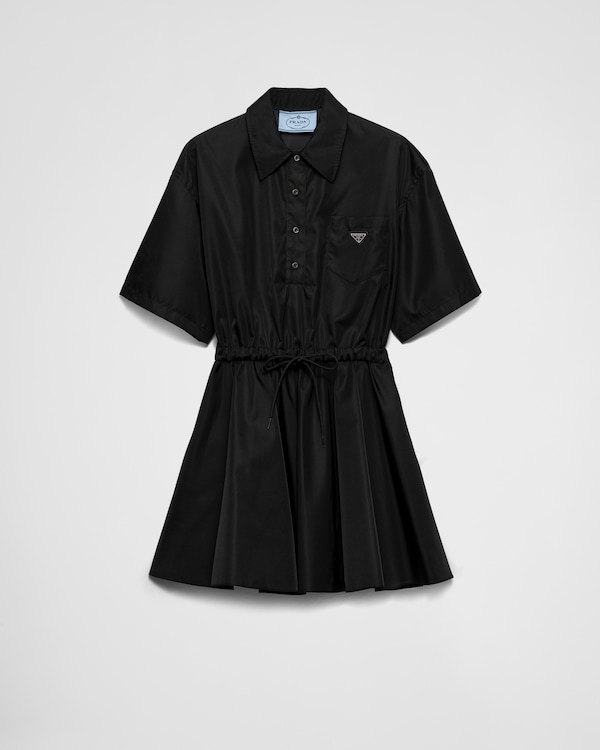 Short-sleeved Re-Nylon dress - Black Short-sleeved Re-Nylon dress - Black