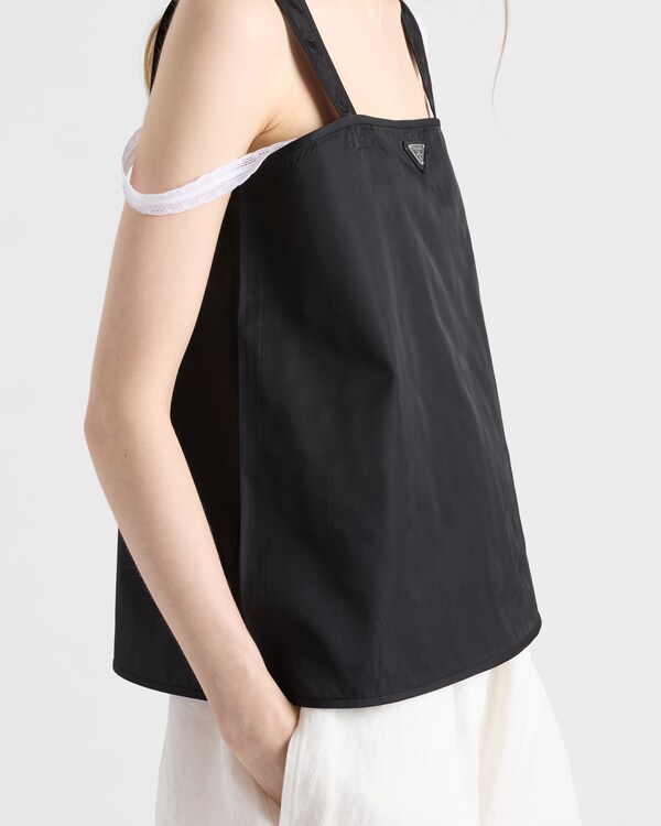 Re-Nylon top - Black Re-Nylon top - Black