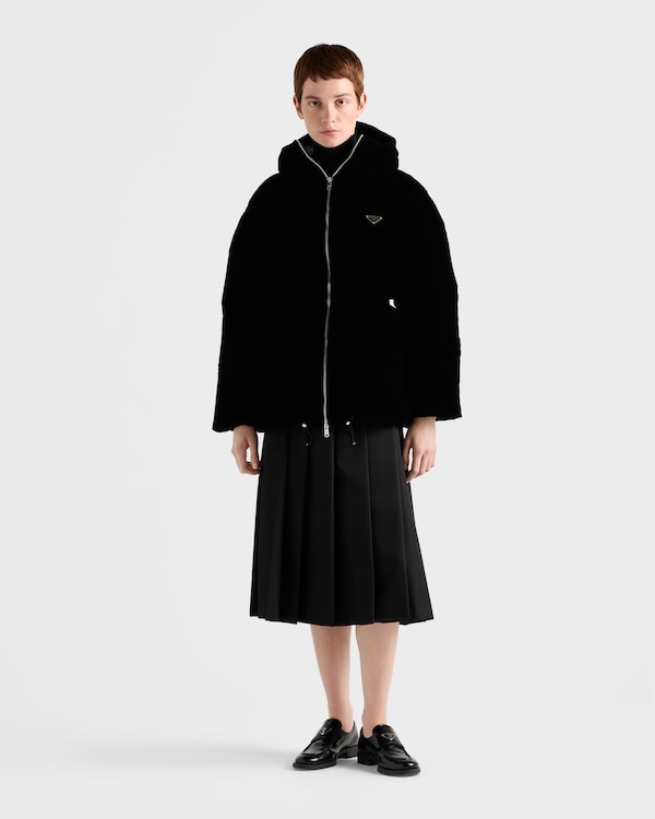 Velvet down jacket - Black Velvet down jacket - Black