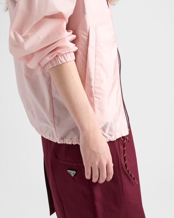 Lightweight Re-Nylon hooded raincoat - Alabaster Pink Lightweight Re-Nylon hooded raincoat - Alabaster Pink