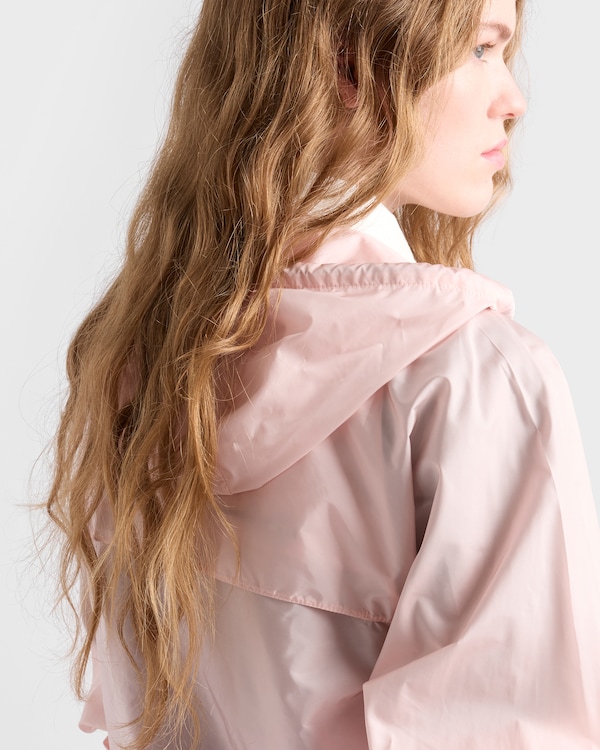 Lightweight Re-Nylon hooded raincoat - Alabaster Pink Lightweight Re-Nylon hooded raincoat - Alabaster Pink