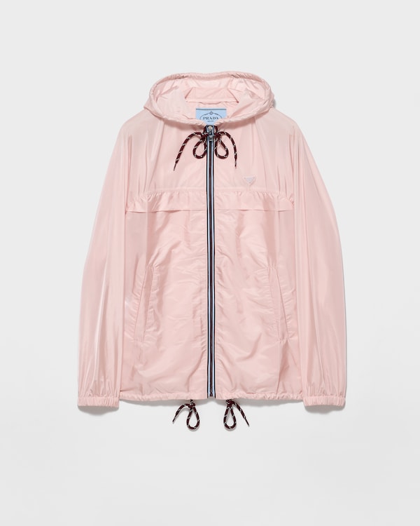 Lightweight Re-Nylon hooded raincoat - Alabaster Pink Lightweight Re-Nylon hooded raincoat - Alabaster Pink