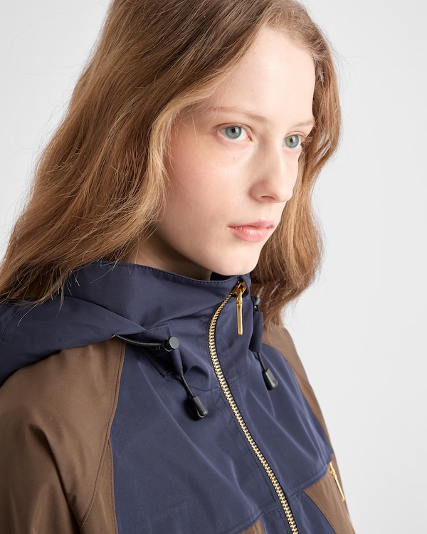 Technical fabric blouson jacket - Blue/Tundra Technical fabric blouson jacket - Blue/Tundra