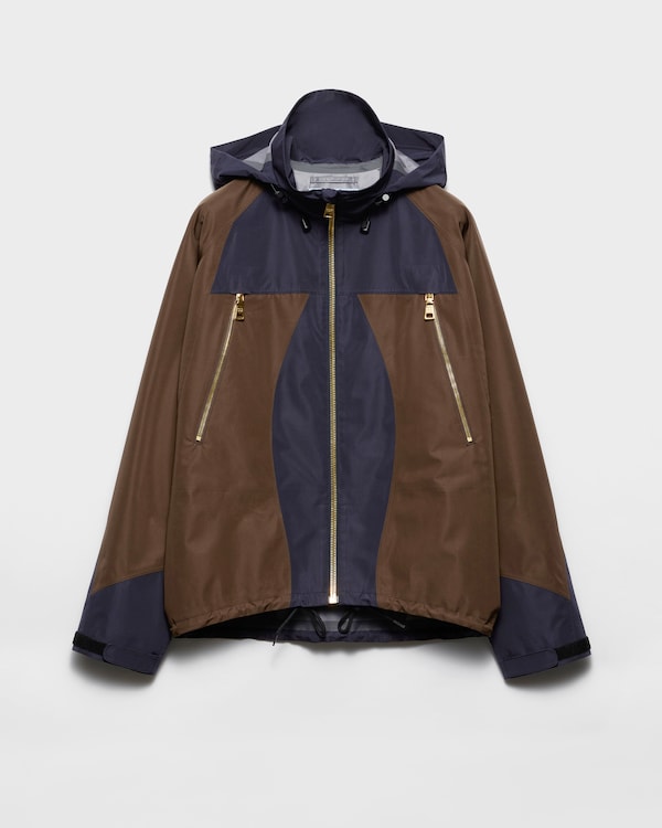 Technical fabric blouson jacket - Blue/Tundra Technical fabric blouson jacket - Blue/Tundra