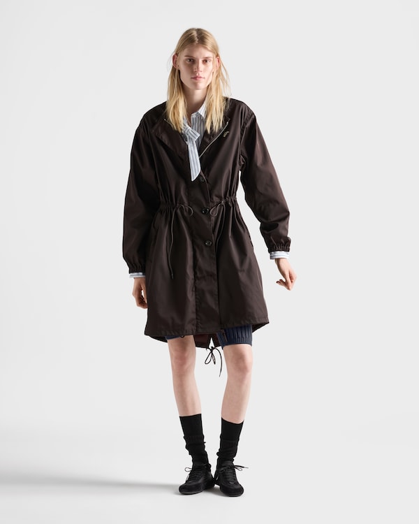 Re-Nylon raincoat - Dark Brown Re-Nylon raincoat - Dark Brown