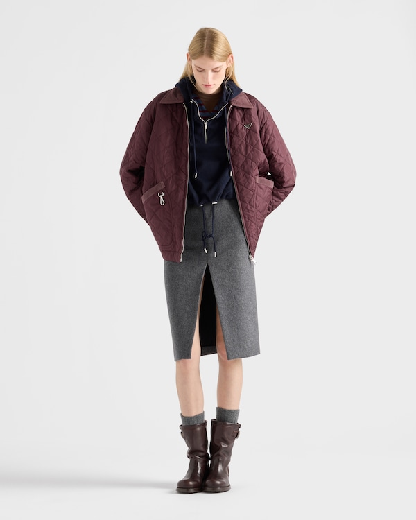 Re-Nylon blouson jacket - Garnet Re-Nylon blouson jacket - Garnet