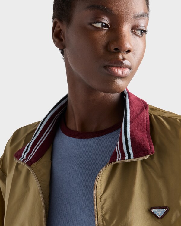 Lightweight Re-Nylon blouson jacket - Sesame Lightweight Re-Nylon blouson jacket - Sesame