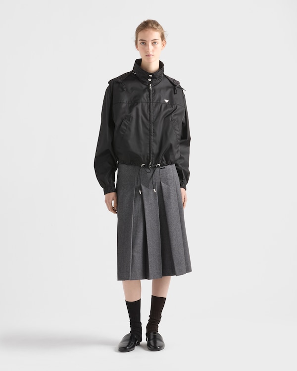 Re-Nylon blouson jacket - Black Re-Nylon blouson jacket - Black