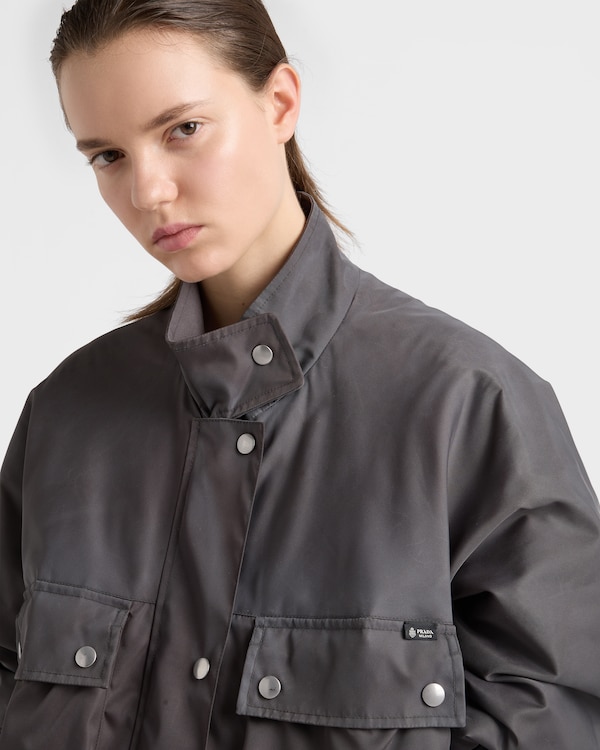 Washed Re-Nylon rain jacket - Lead Gray Washed Re-Nylon rain jacket - Lead Gray