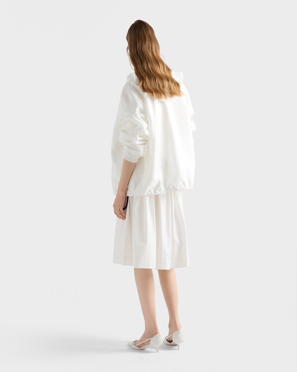 Lightweight Re-Nylon blouson jacket - White Lightweight Re-Nylon blouson jacket - White