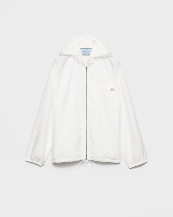 Lightweight Re-Nylon blouson jacket - White Lightweight Re-Nylon blouson jacket - White
