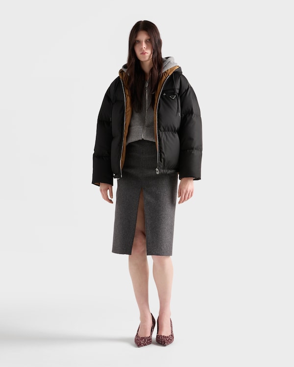 Re-Nylon down jacket - Black Re-Nylon down jacket - Black