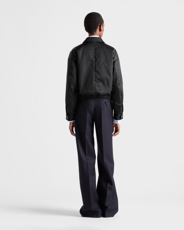 Re-Nylon blouson jacket - Black Re-Nylon blouson jacket - Black