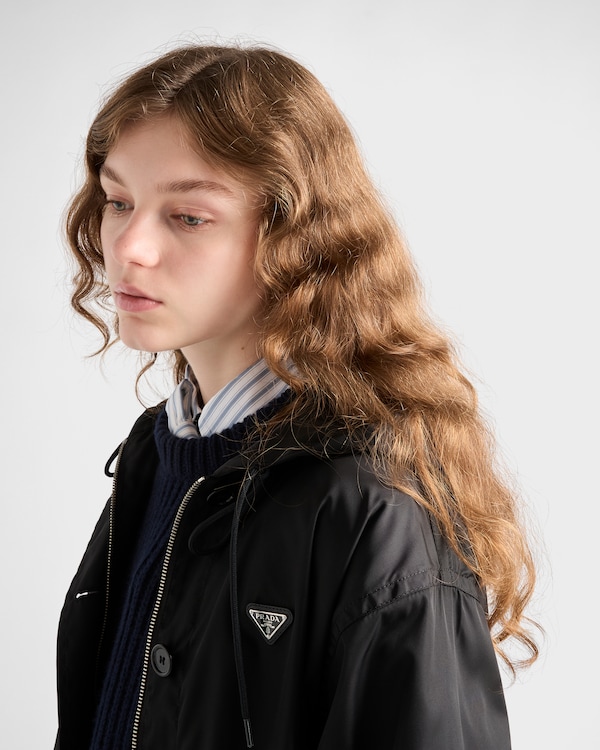 Re-Nylon raincoat - Black Re-Nylon raincoat - Black