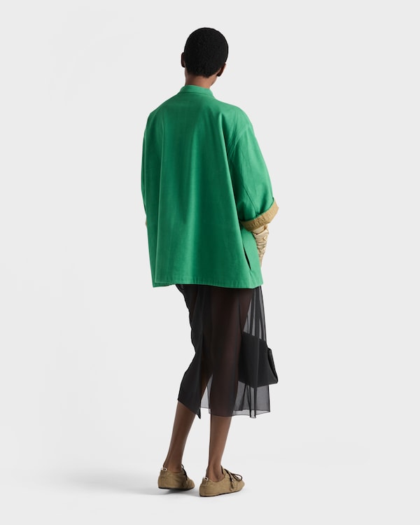 Old piqué blouson jacket - Green/Selva Green Old piqué blouson jacket - Green/Selva Green