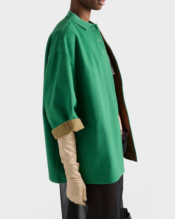 Old piqué blouson jacket - Green/Selva Green Old piqué blouson jacket - Green/Selva Green