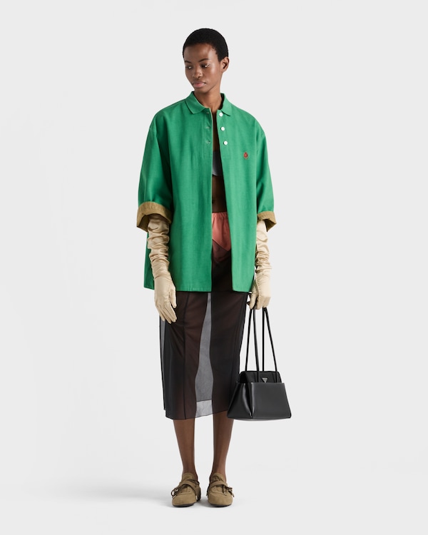Old piqué blouson jacket - Green/Selva Green Old piqué blouson jacket - Green/Selva Green