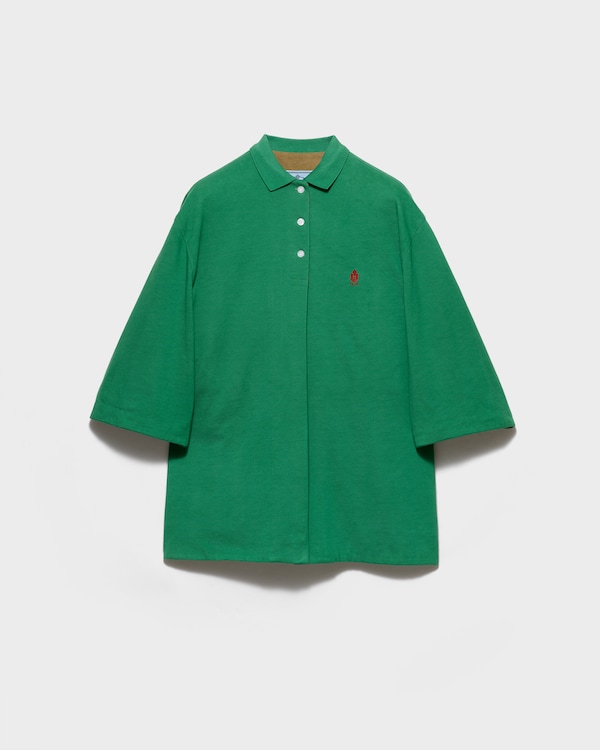 Old piqué blouson jacket - Green/Selva Green Old piqué blouson jacket - Green/Selva Green