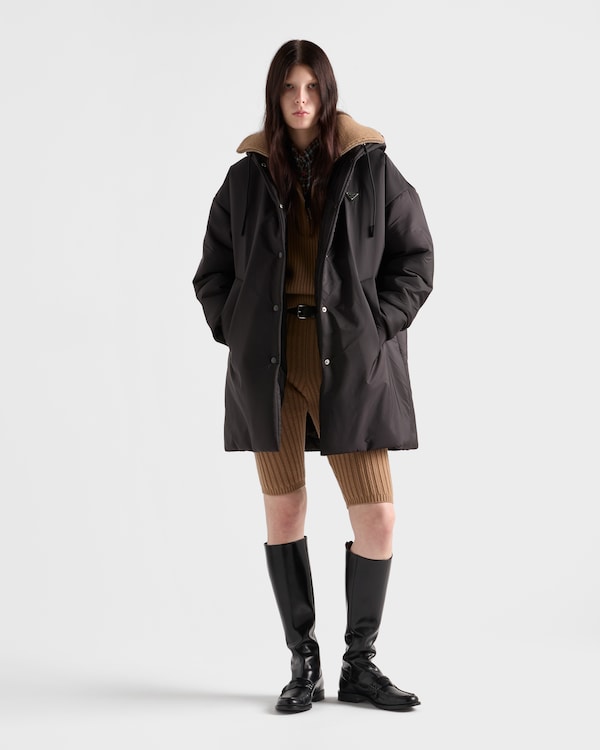 Lightweight Re-Nylon raincoat - Black Lightweight Re-Nylon raincoat - Black