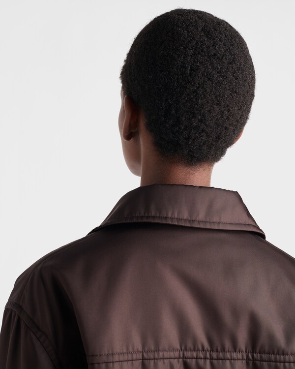 Re-Nylon blouson jacket - Dark Brown Re-Nylon blouson jacket - Dark Brown