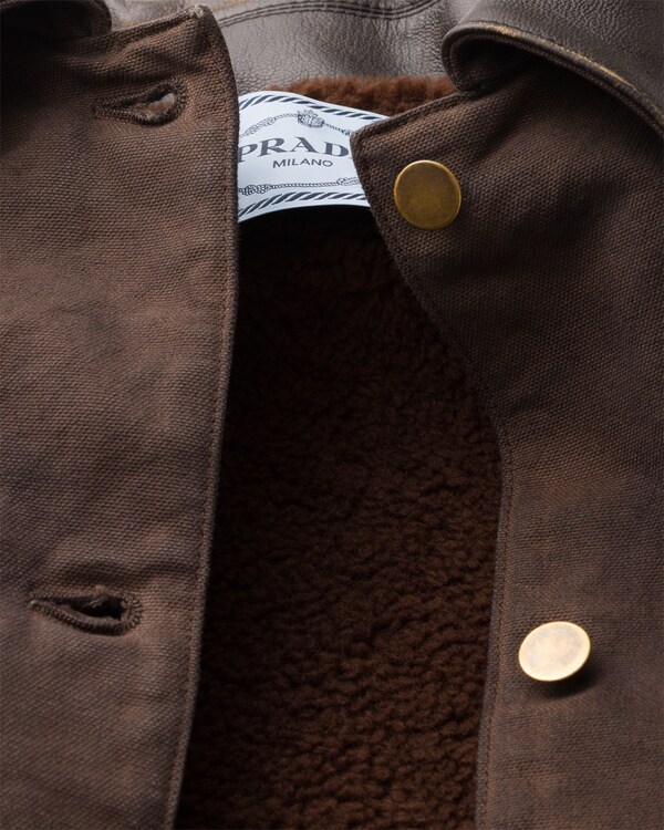 Canvas blouson jacket - Brown Canvas blouson jacket - Brown