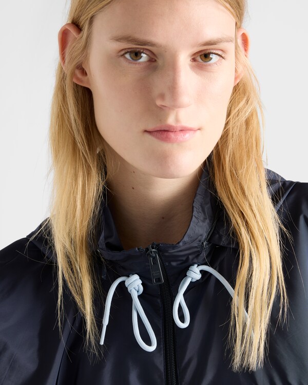 Lightweight Re-Nylon blouson jacket - Royal Blue/Garnet Lightweight Re-Nylon blouson jacket - Royal Blue/Garnet
