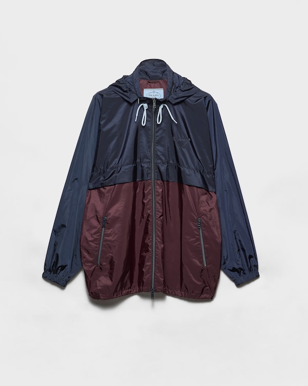 Lightweight Re-Nylon blouson jacket - Royal Blue/Garnet Lightweight Re-Nylon blouson jacket - Royal Blue/Garnet