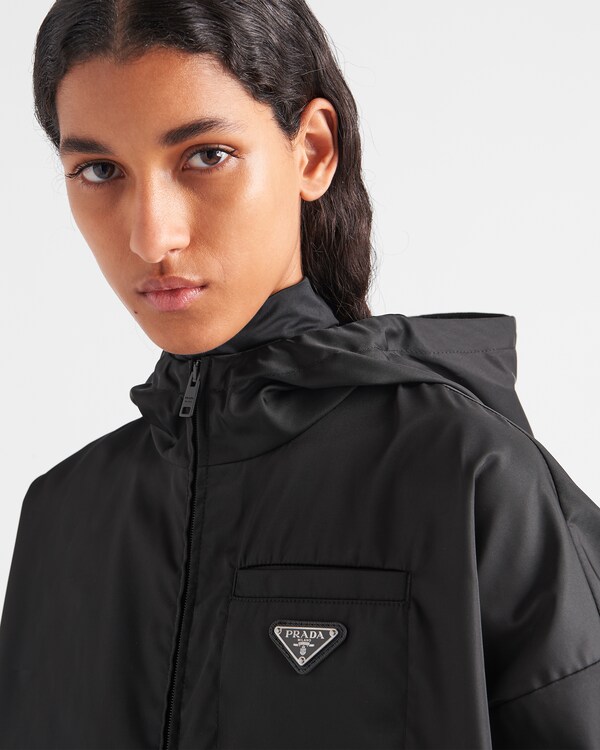 Re-Nylon cropped jacket - Black Re-Nylon cropped jacket - Black