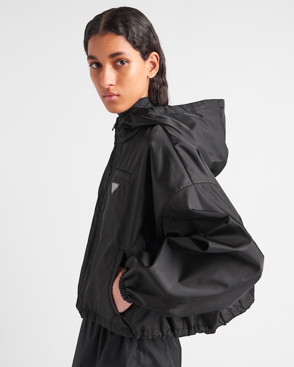 Re-Nylon cropped jacket - Black Re-Nylon cropped jacket - Black