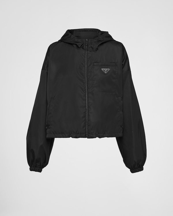 Re-Nylon cropped jacket - Black Re-Nylon cropped jacket - Black