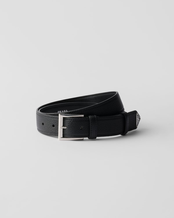 Leather belt - Black Leather belt - Black