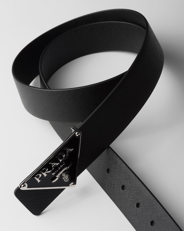 Enameled-metal belt buckle - Black Enameled-metal belt buckle - Black