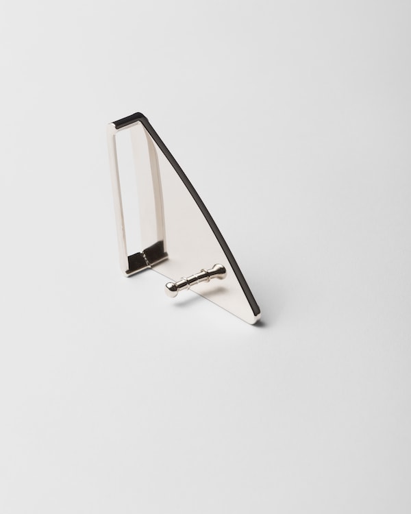 Enameled-metal belt buckle - Black Enameled-metal belt buckle - Black