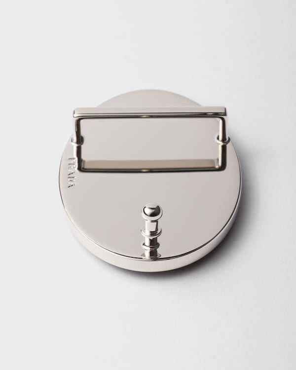 Saffiano belt buckle - Black Saffiano belt buckle - Black