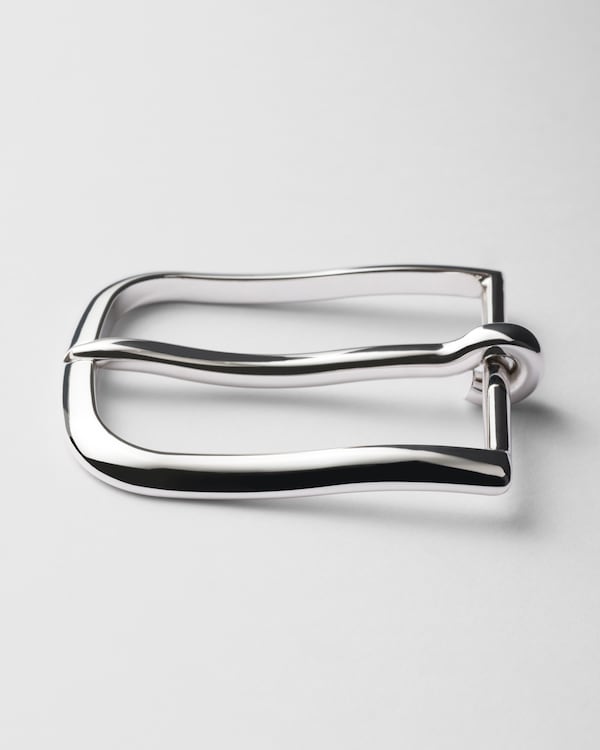 Metal belt buckle - Silver Metal belt buckle - Silver