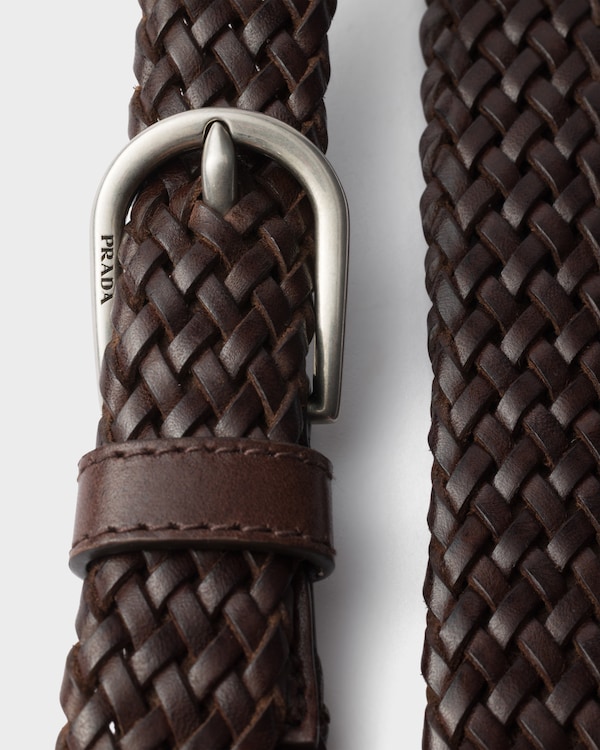 Narrow leather belt - Coffee Narrow leather belt - Coffee