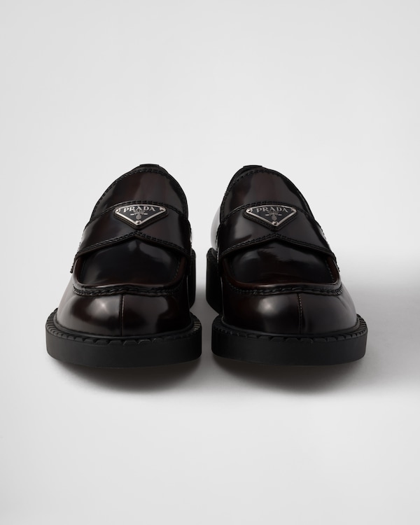 Chocolate brushed leather loafers - Sienna Chocolate brushed leather loafers - Sienna