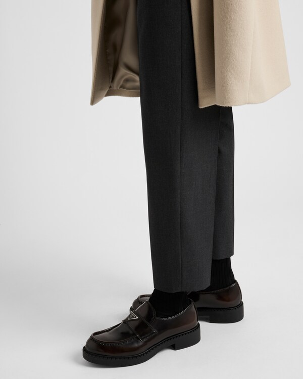 Chocolate brushed leather loafers - Sienna Chocolate brushed leather loafers - Sienna