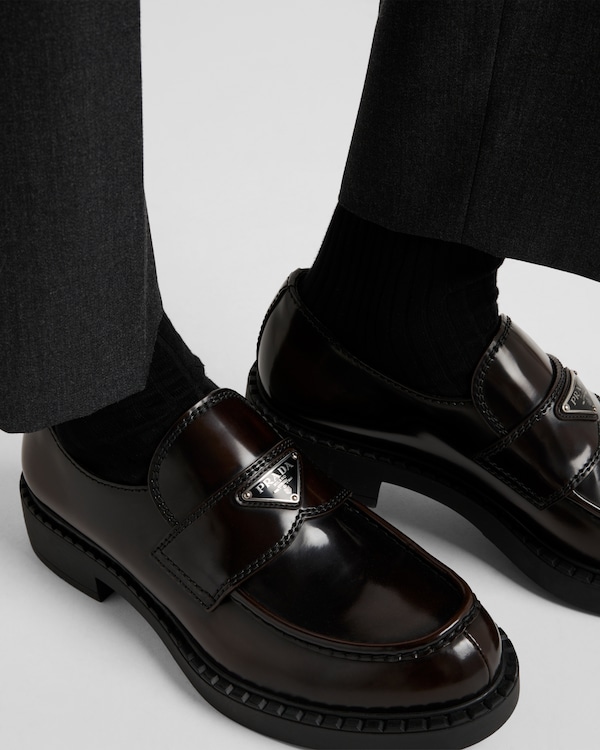 Chocolate brushed leather loafers - Sienna Chocolate brushed leather loafers - Sienna