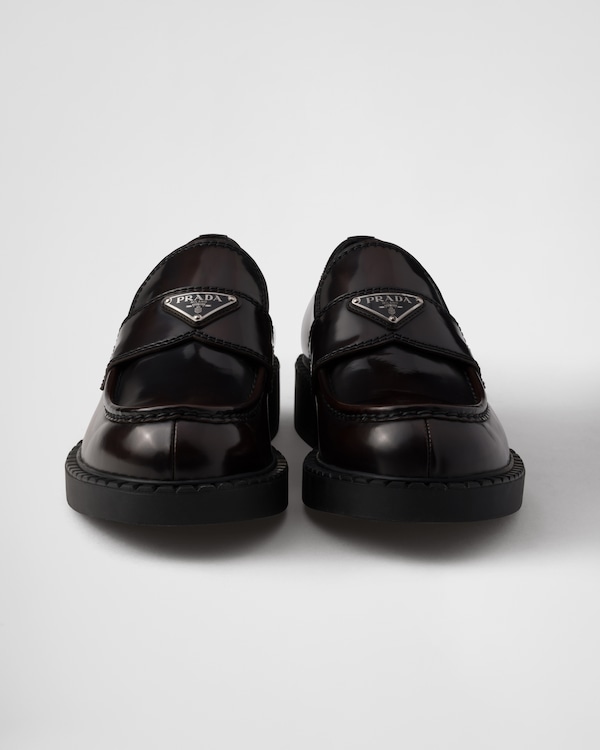 Chocolate brushed leather loafers - Sienna Chocolate brushed leather loafers - Sienna