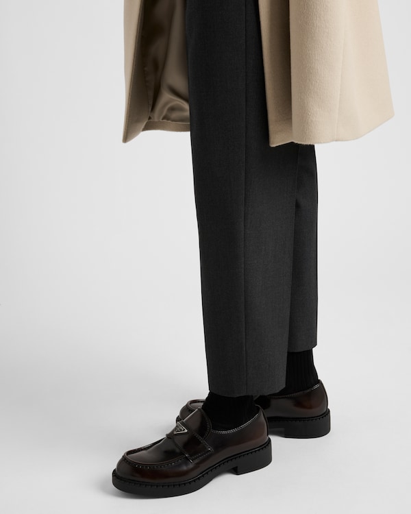 Chocolate brushed leather loafers - Sienna Chocolate brushed leather loafers - Sienna