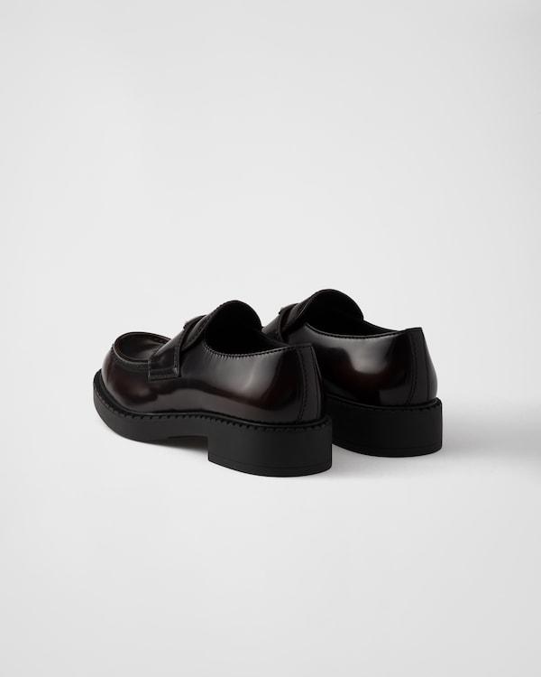 Chocolate brushed leather loafers - Sienna Chocolate brushed leather loafers - Sienna