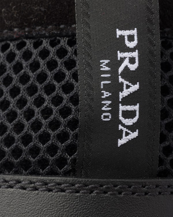 Prax 网眼织物与皮革乐福鞋 - 黑色 Prax 网眼织物与皮革乐福鞋 - 黑色