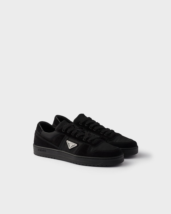 Downtown Re-Nylon and suede sneakers - Black Downtown Re-Nylon and suede sneakers - Black