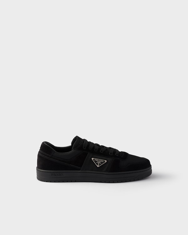 Downtown Re-Nylon and suede sneakers - Black Downtown Re-Nylon and suede sneakers - Black
